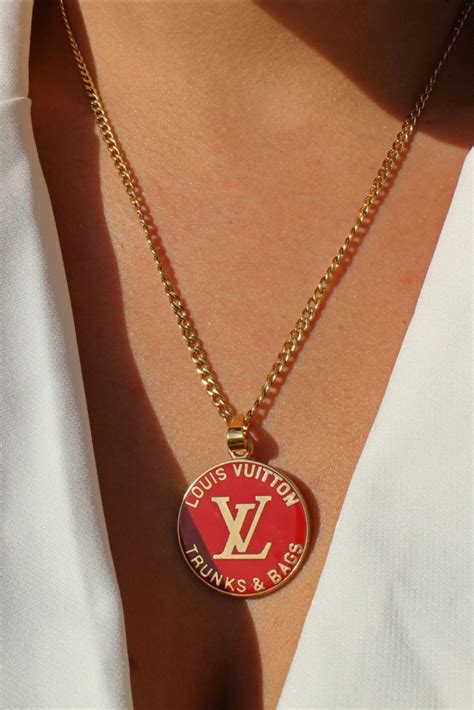 louis vuitton medallion necklace|Louis Vuitton necklace vintage.